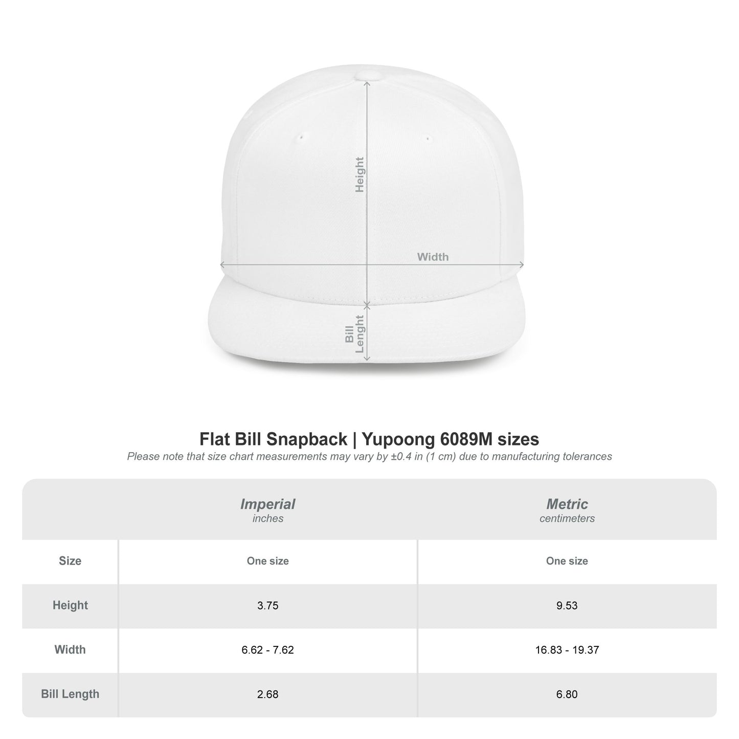 CALDERA Flat Bill Snapback Hat